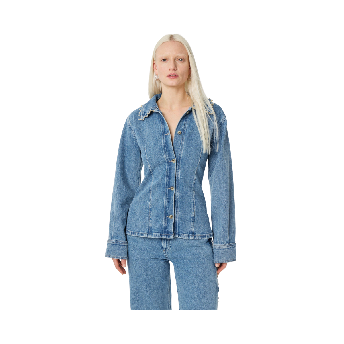 Inda Blouse - 3345 Mid Blue