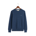 Cotton Pique C-Neck - Marine