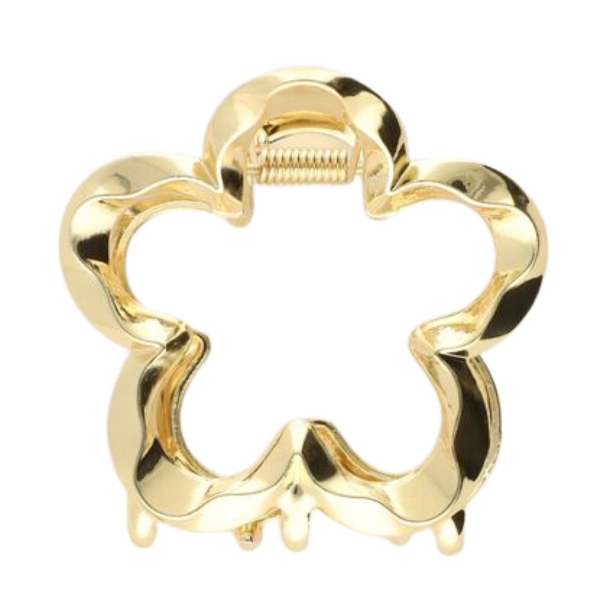 Hairclip flower twisted - Gold