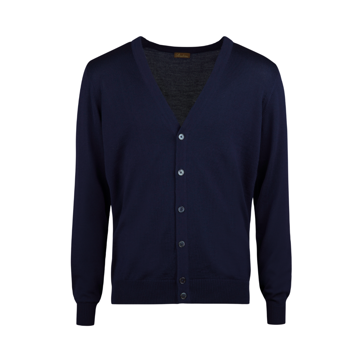 Cardigan Knitted Merino Wool - 190 Navy