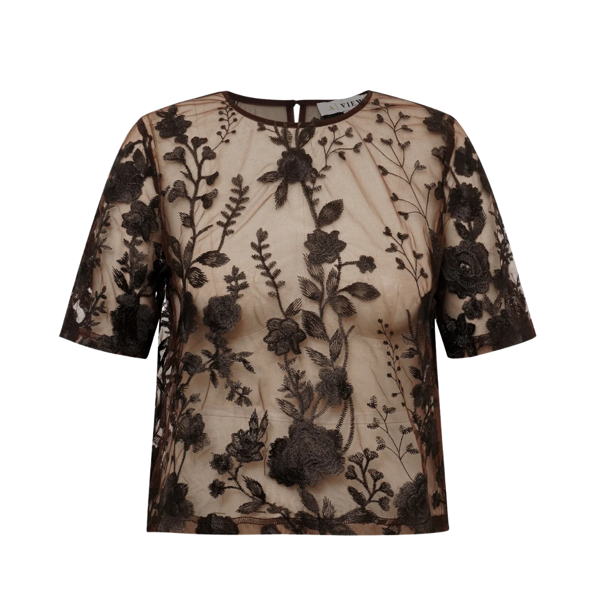 Fuschia Blouse - Dark Brown