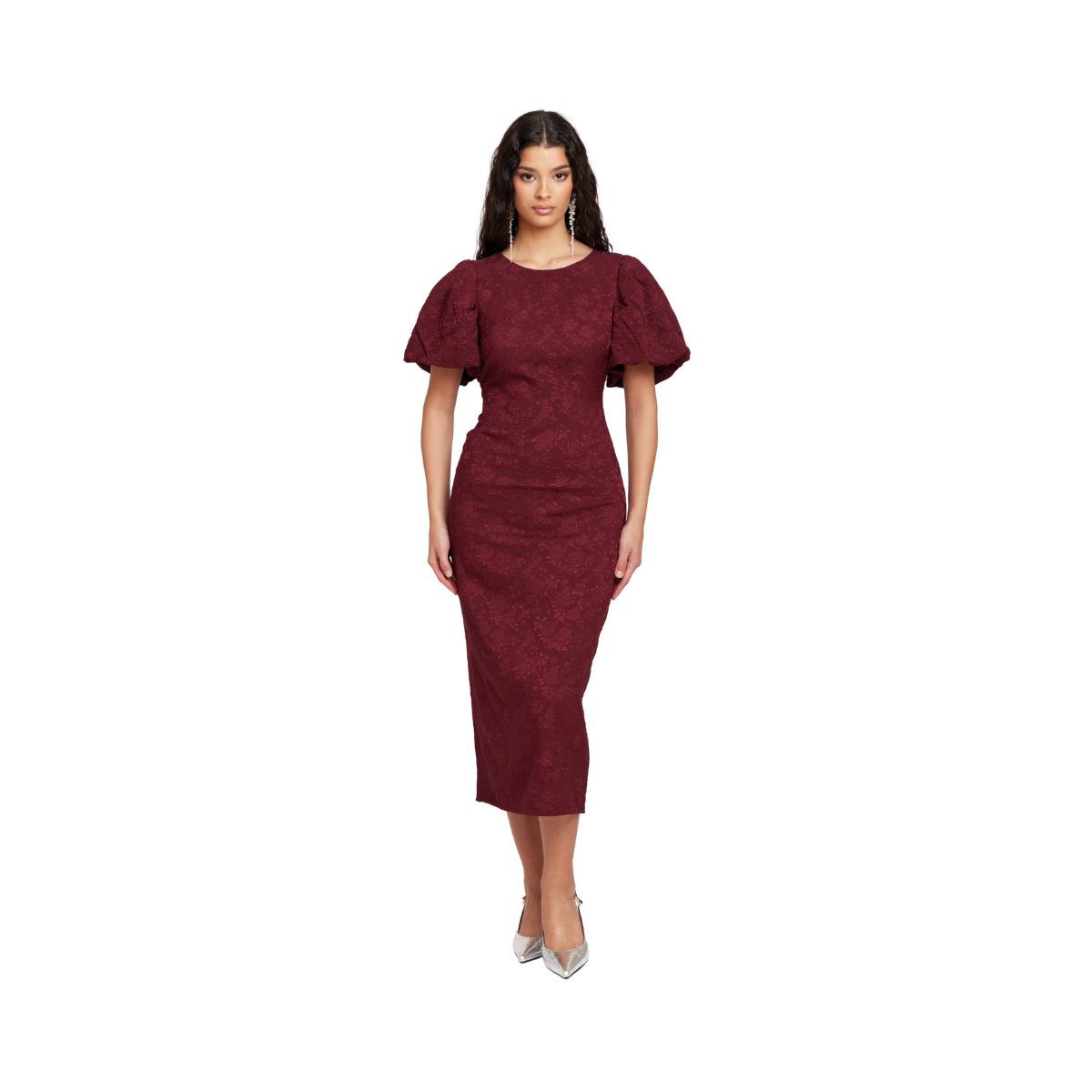 Liz Long Dress - Burgundy
