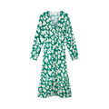 Ana Dress - Evergreen/Cosy White