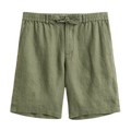 Reg Linen DS Shorts - Dry Herb Green