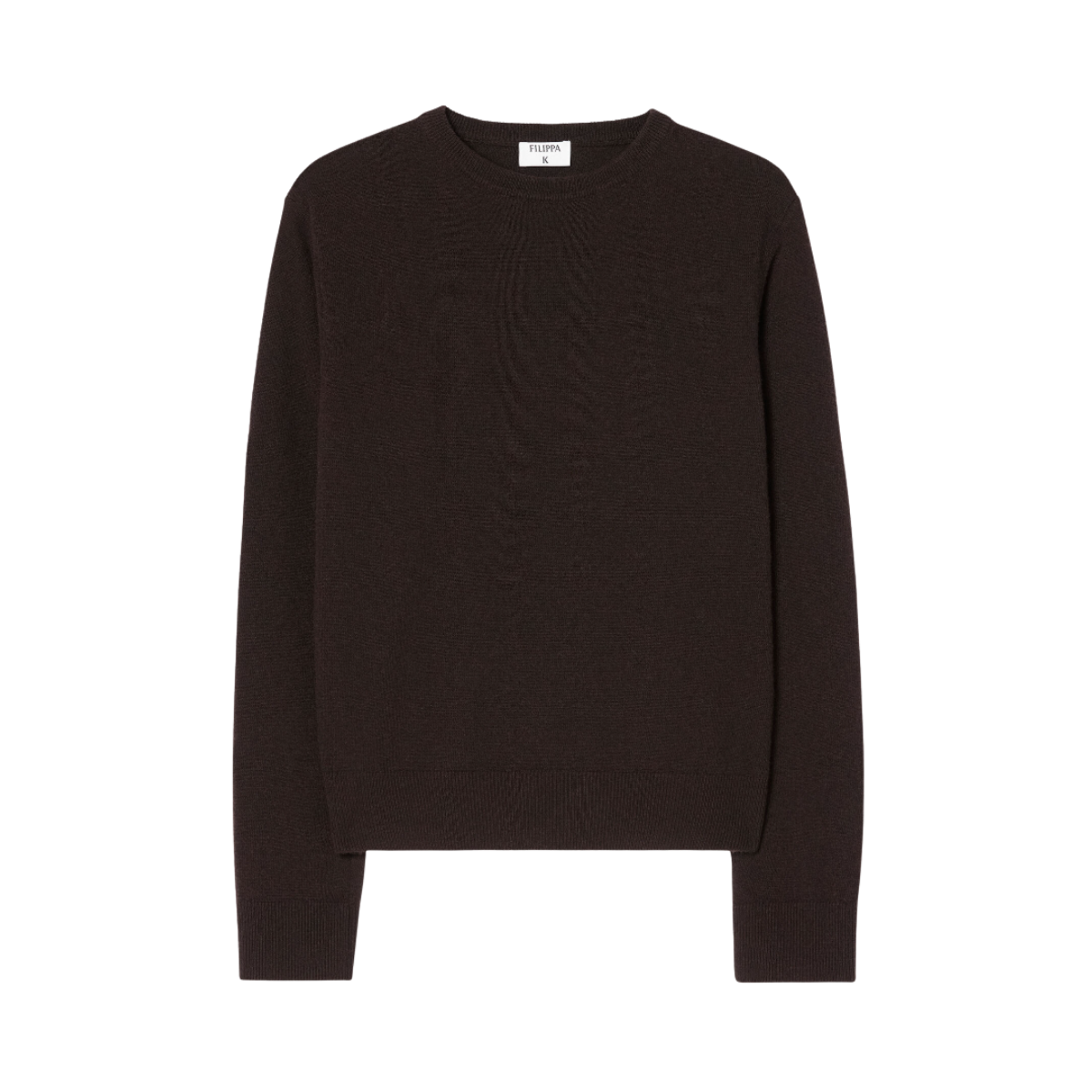 Soft Wool Crewneck Sweater - Dark Chocolate