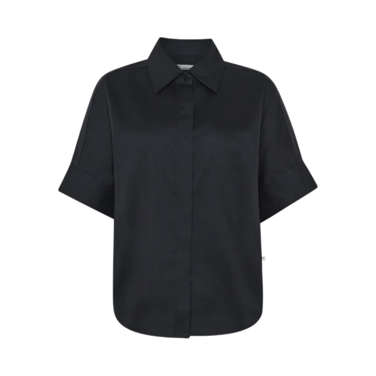 Linen-Mix Shirt - Black Jet