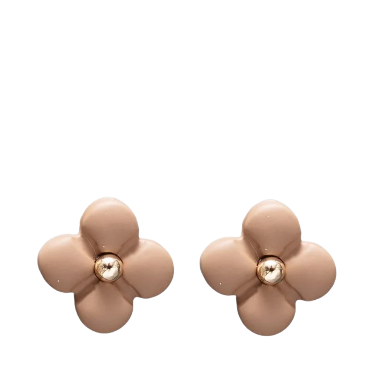 Seline Flower Earrings - 002 Nougat