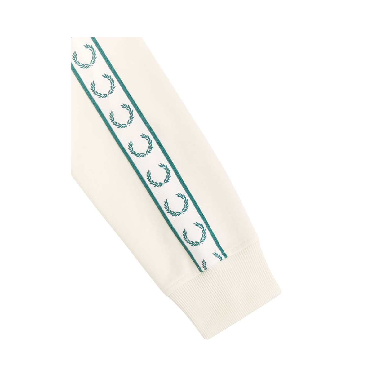 Contrast Tape Track Jacket - Ecru