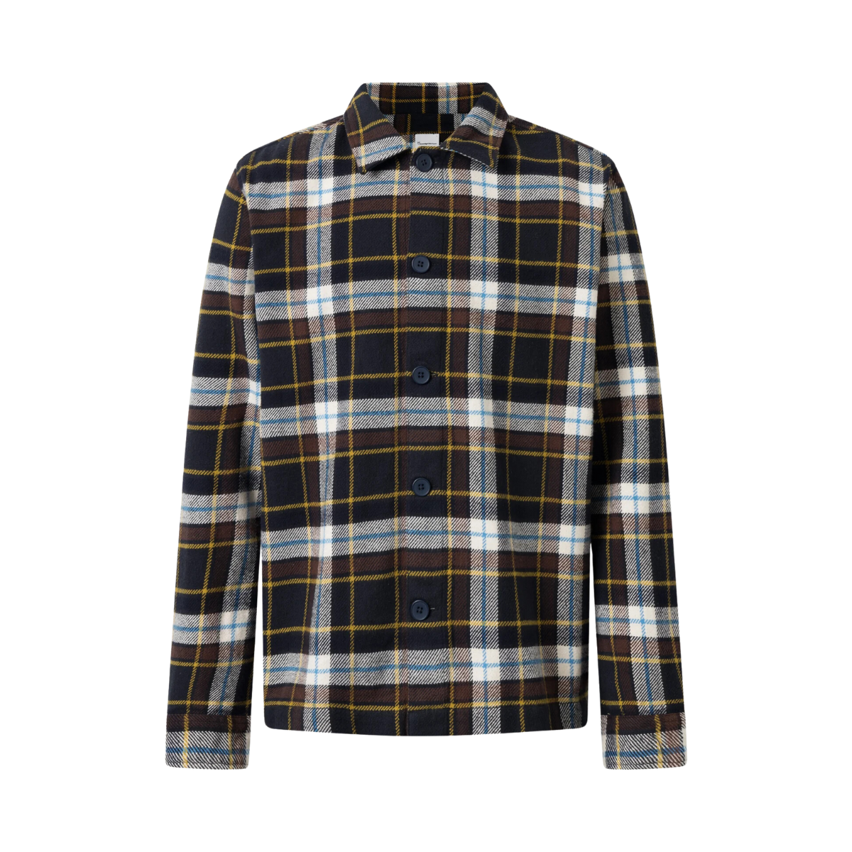 Big Checked Heavy Flannel Overshirt - Multi