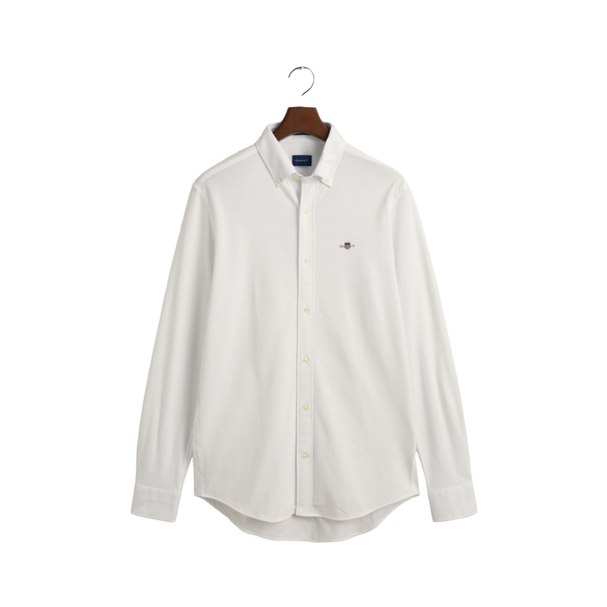 Reg Jersey Pique Shirt - White