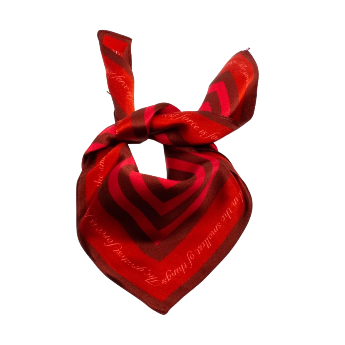 The greatest force Silk Scarf - Red