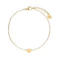 Bracelet With Heart - Gold