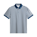 Tour Tech Print Polo - Ladder Estate White S