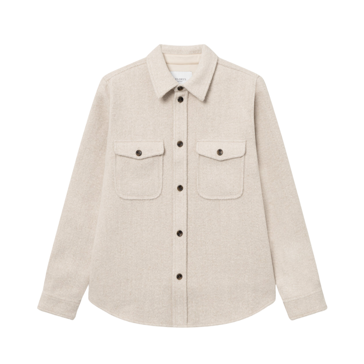 Lennon Bouclé Overshirt - Beige