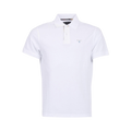 Tartan pique polo - White