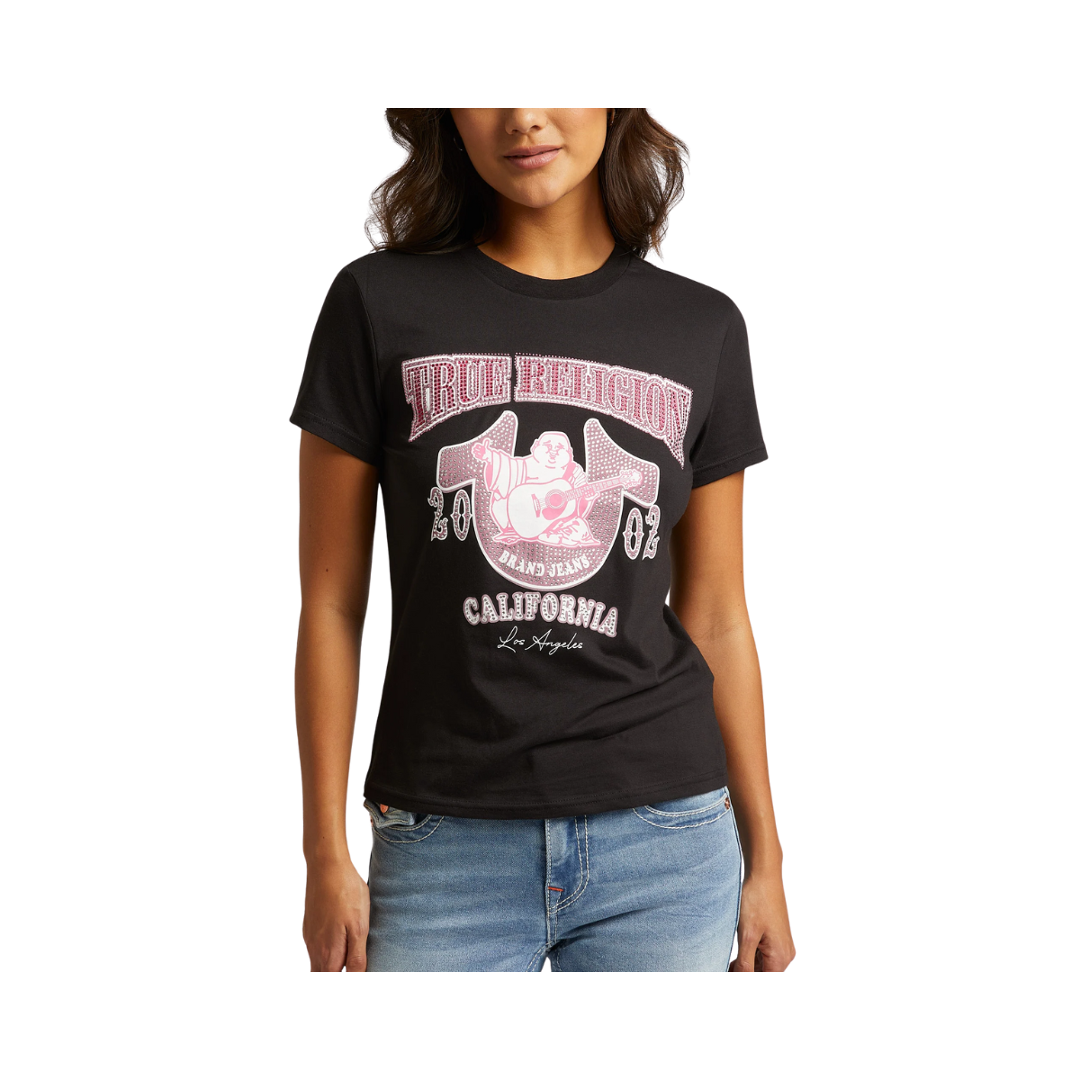 Buddha cystal Crew Tee - 1001 Jet Black