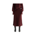 Hana Satin Skirt - Burgundy