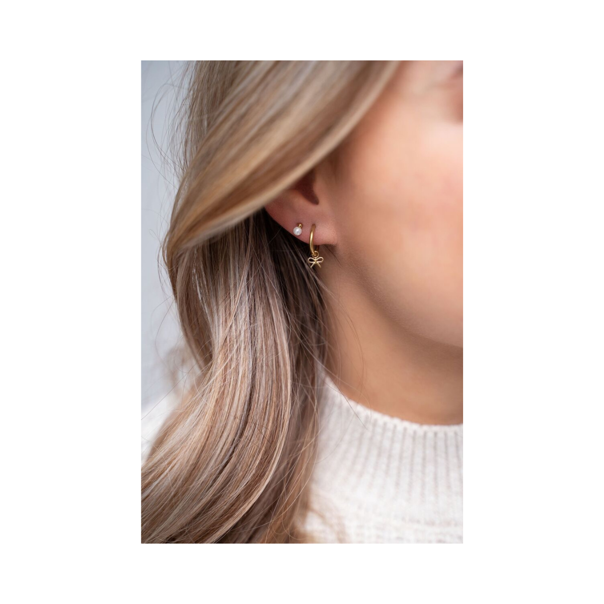 Studs parel - 1200 Gold