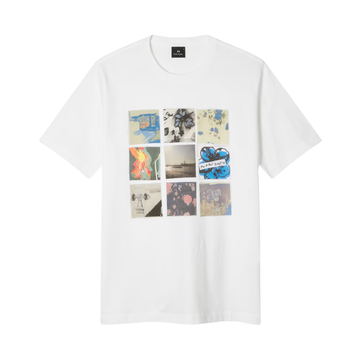 Reg Fit T-Shirt Squares - White