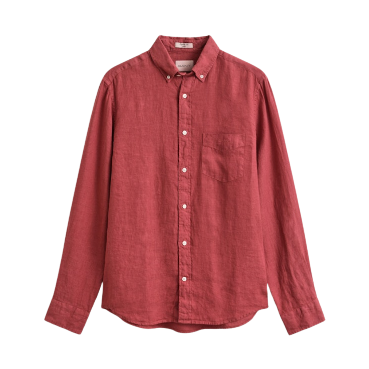 Gmnt Dyed Linen Shirt - Dusty Brick Red