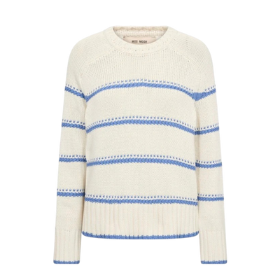 MMRola Bine Stripe Crewneck Knit - Ultramarine