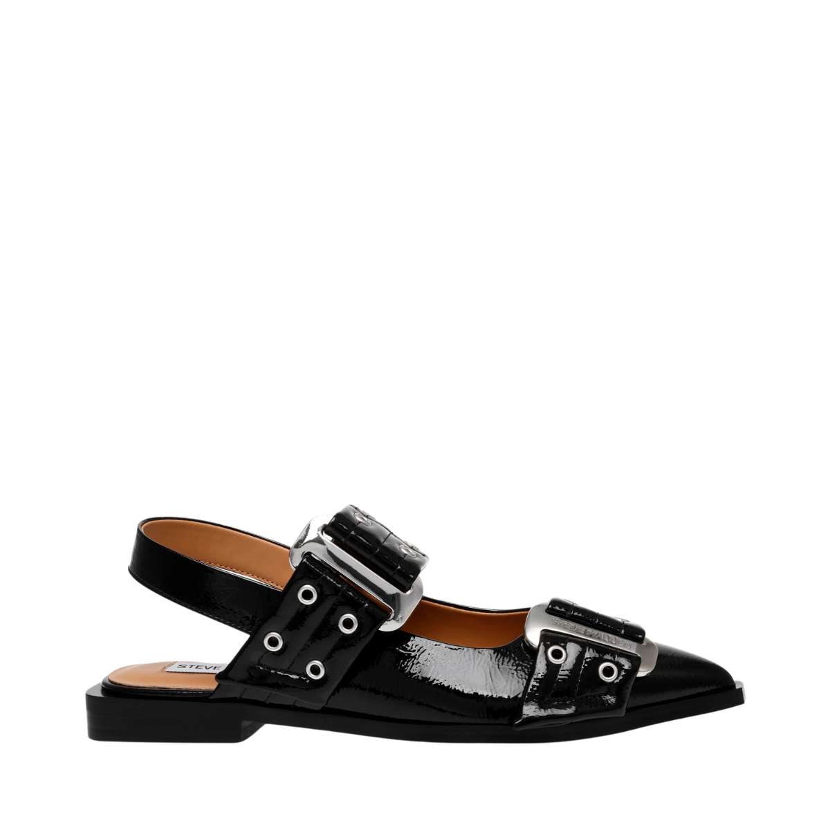 Grand Ave Sandals - Black Patent