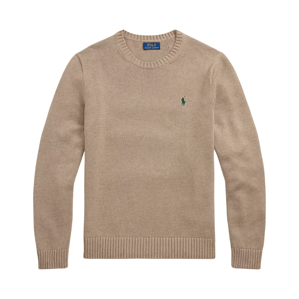 Cotton Crewneck Sweater - Bronze Melange