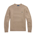 Cotton Crewneck Sweater - Bronze Melange