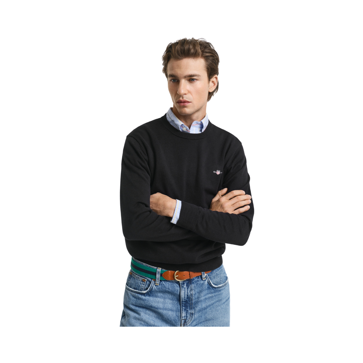 Classic Cotton C-Neck - Black