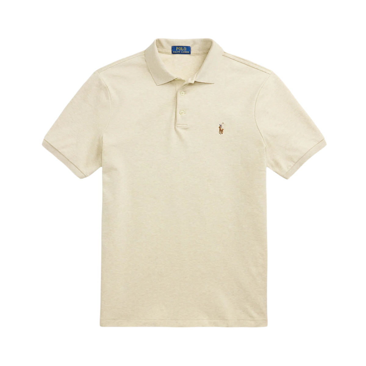 Custom Slim Fit Soft Cotton Polo Shirt - Expedition Dune Heather