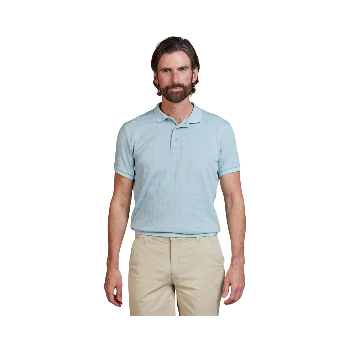 Structure Polo - Light blue