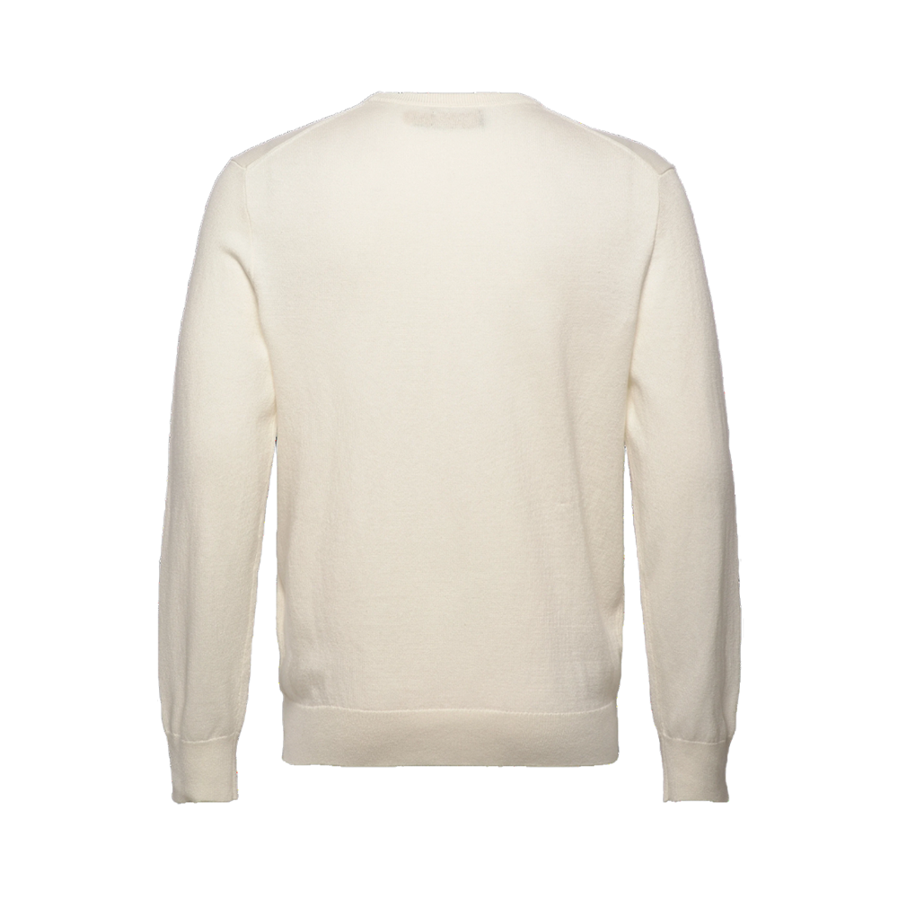 Long Sleeve-Pullover - White