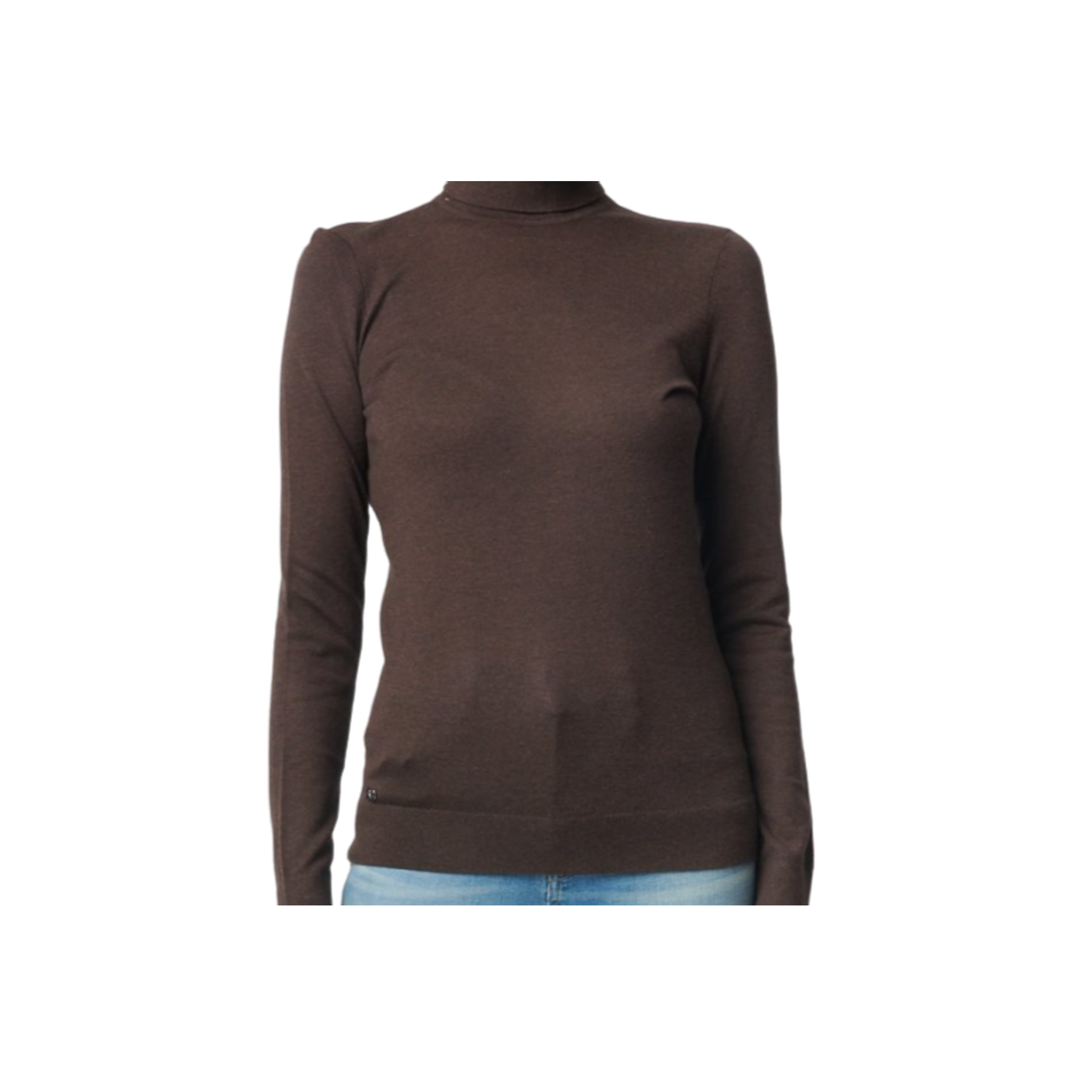 Zoe-Long Sleeve-Sweater - Brown