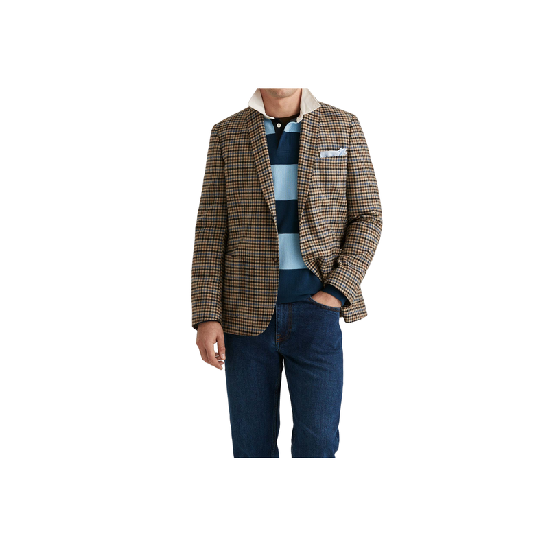 Archie Check Blazer - Beige