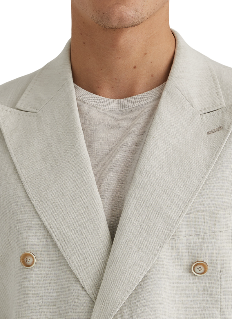 Summer Structure DB Suit Jacket - White