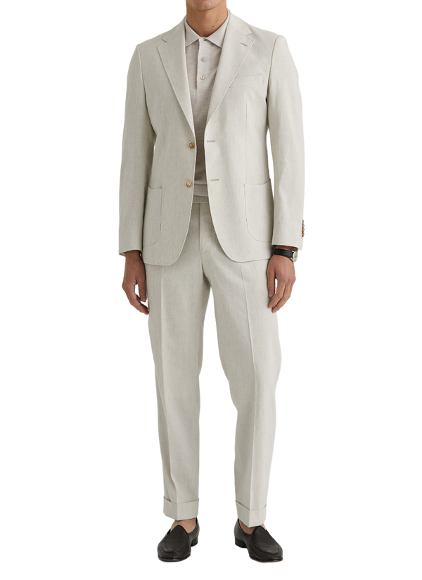 Mike Summer Structure Suit Jacket - White
