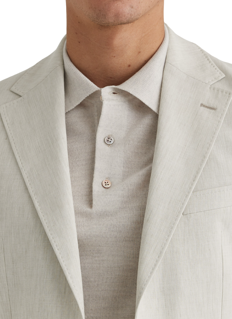 Mike Summer Structure Suit Jacket - White