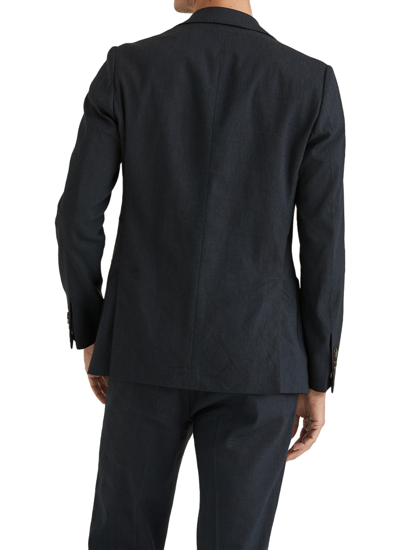 Mike Summer Structure Suit Jacket - Navy