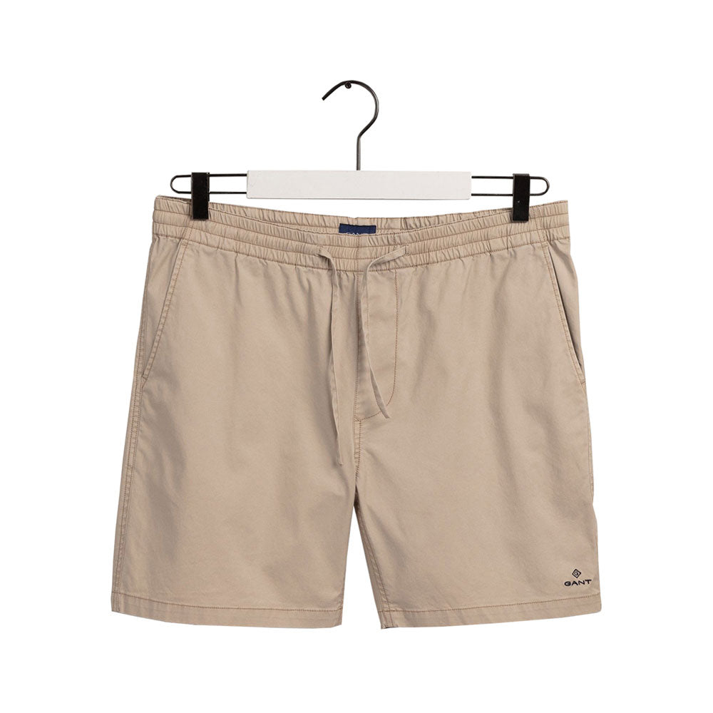 Drawstring logo shorts - Beige