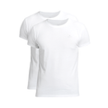 C-neck T-shirt 2-pack - White