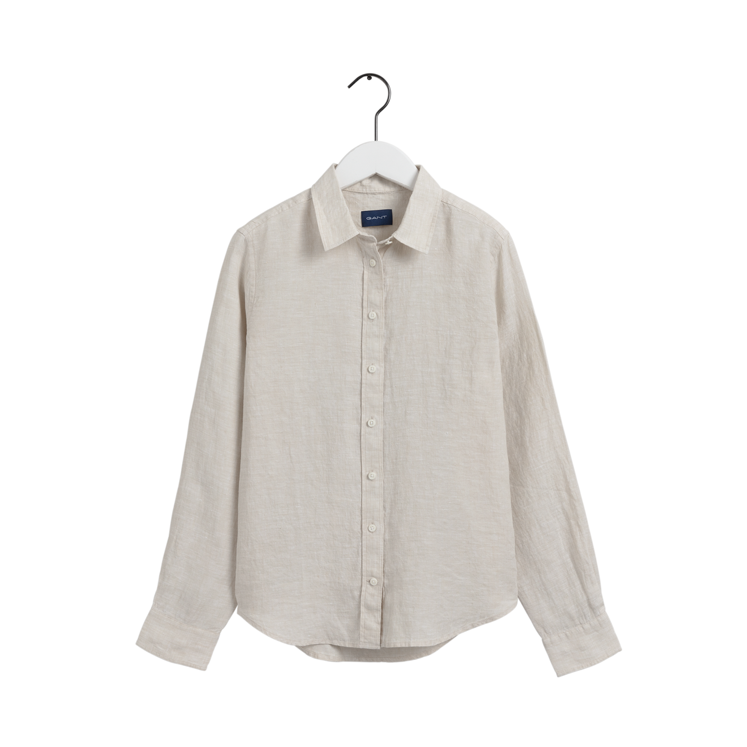 Linen Chambray Shirt - Beige