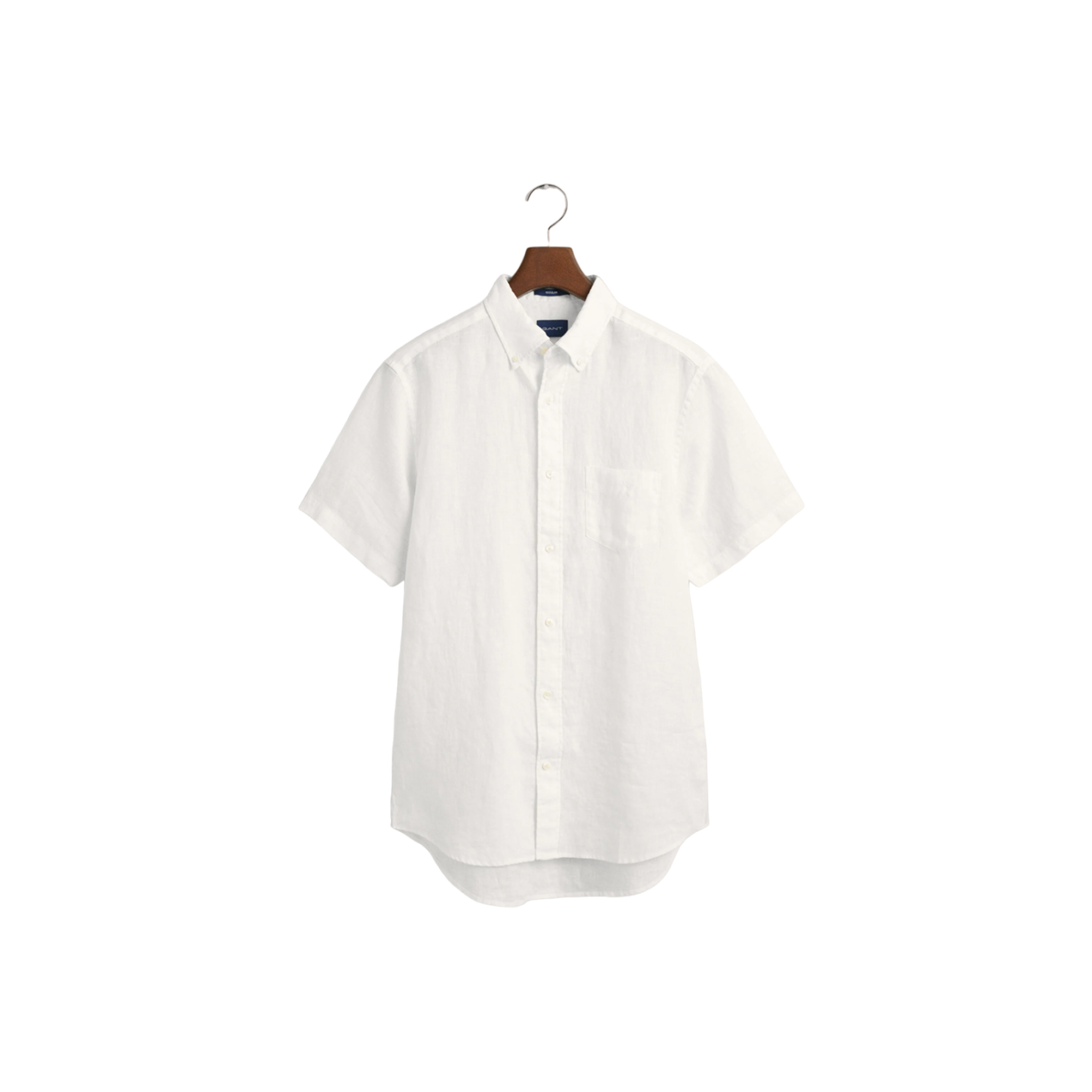 Reg Linen Ss Shirt - White