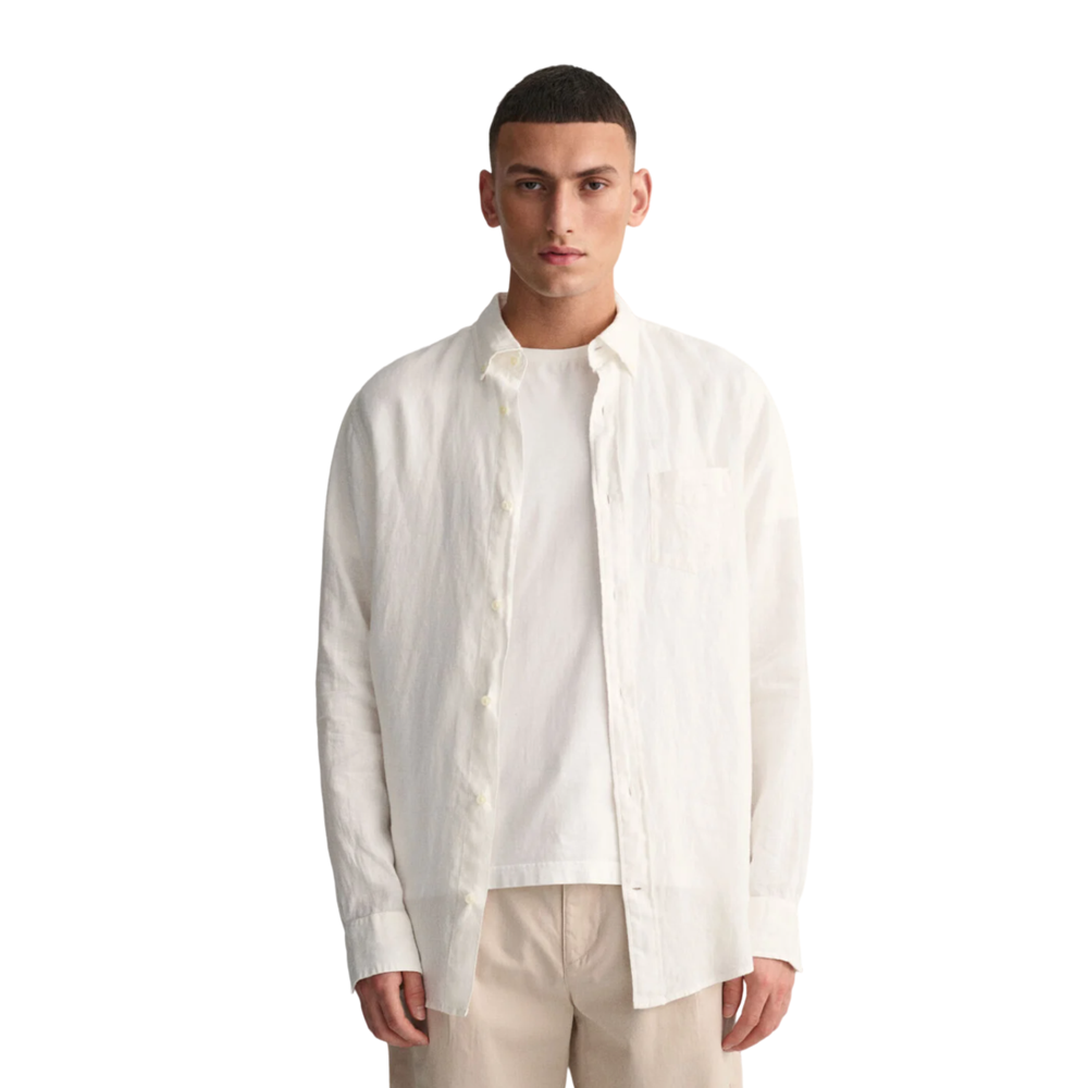 Reg Linen Shirt - White