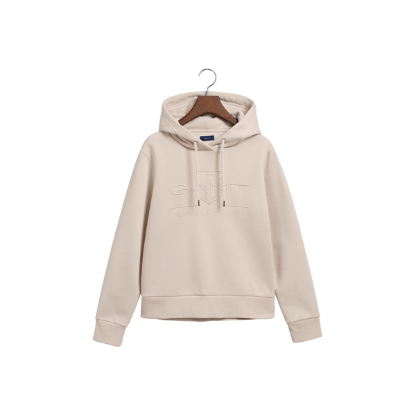 TONAL ARCHIVE SHIELD HOODIE - 34 Putty