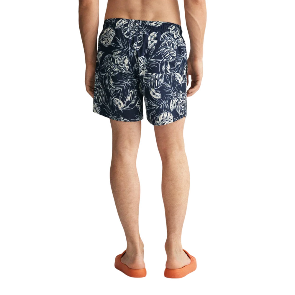 Cf Tropical Leaves Print Sw Shorts - Blue