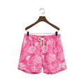 Cf Tropical Leaves Print Sw Shorts - Pink