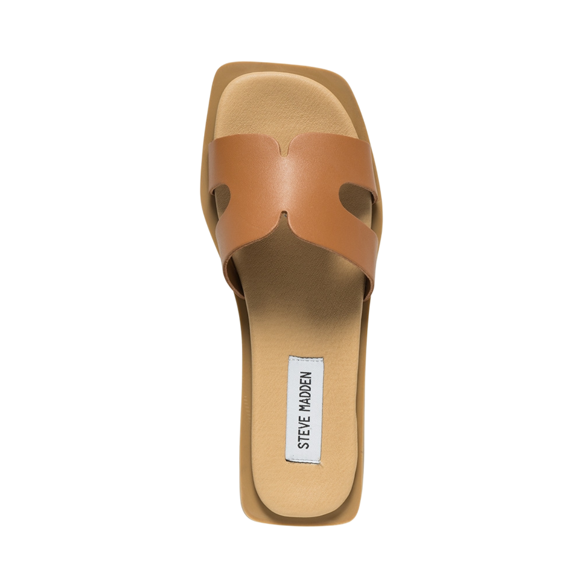 Sofia Slides - Leather cognac