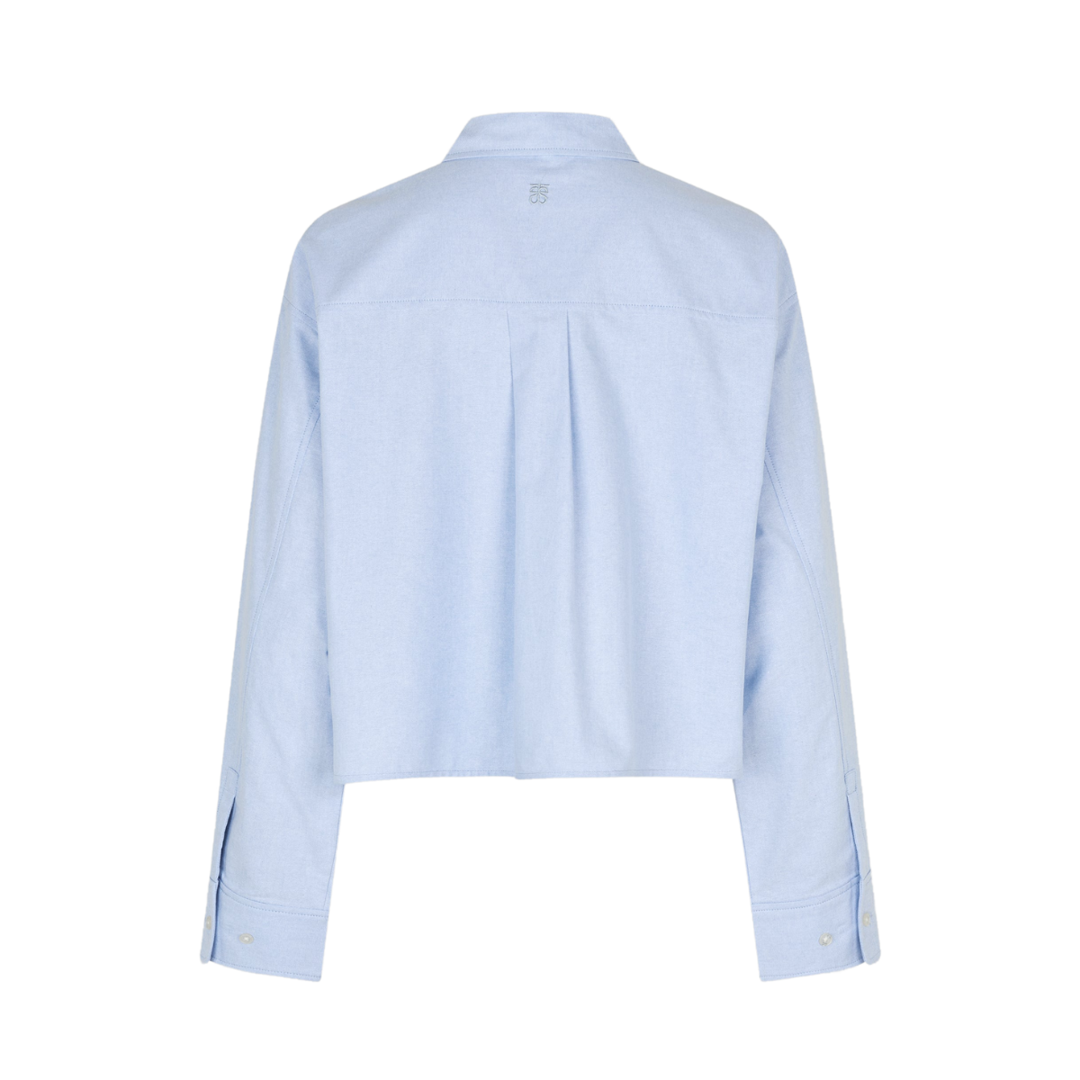 Baulo Cropped Shirt - 5117 Cashmere blue