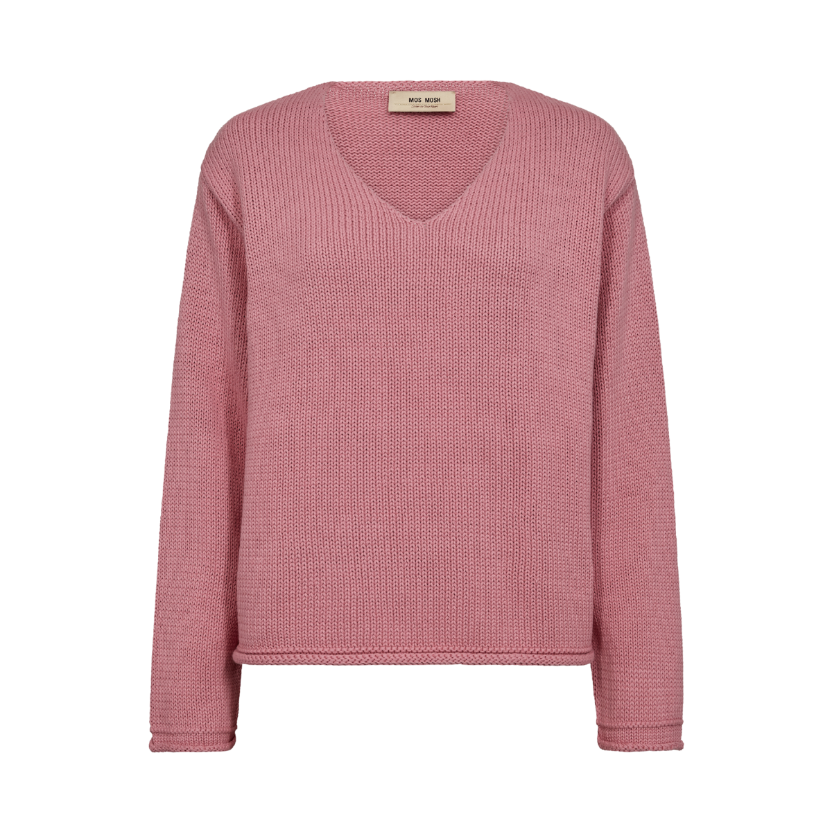 MMBine LS V-neck Knit - Cashmere Rose