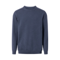 Plain Knitted Crewneck - Vintage Indigo